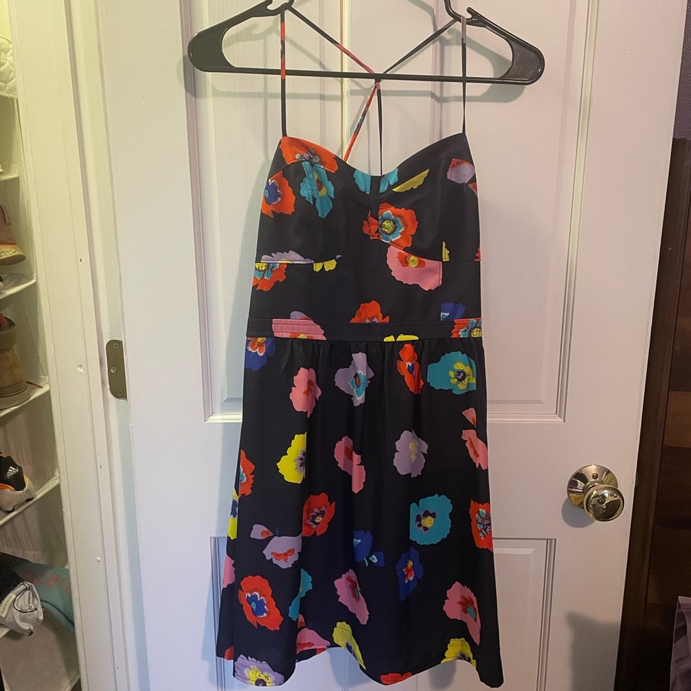 AEO Floral Semi-Fitted Dress